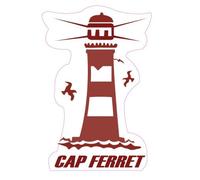 Autocollant Cap Ferret Phare 33 sticker adhesif logo 1 - Taille : 8 cm