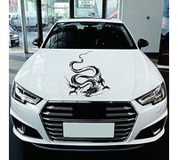 Autocollant Capot de Voiture Sticker Réfléchissant décoratifs dragon volant Décalcomanies (Noir)