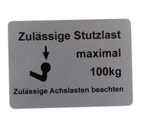 Autocollant charge maxi attelage pour VOLKSWAGEN Transporter T25 (05/1979-07/1992) - 100kg