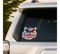 Autocollant Charlie Kirk - Freedom is Worth Fighting for, RIP Charlie Kirk Autocollant pour pare-chocs, autocollants Amérique nécessaire C-Harlie K-irk True American Hero Autocollants pour pare-chocs