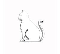 Autocollant Chats, Asudaro Autocollant Chaton en Alliage de Zinc pour Voiture Autocollants Voiture métal Chat Animal personnalisé Voitures Chats décoratifs rayés 3D