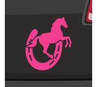 Autocollant cheval fer à cheval - 6 tailles - 21 couleurs - Porte-bonheur - Pour l'équitation - Hobby Glück