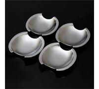 Autocollant Chromé Pour Poignée Porte Voiture En Fibre Carbone Accessoire Pour Ford Pour Mustang 2005 2006 2007-2011(Silver bowl)