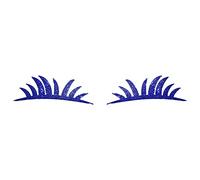 Autocollant Cils pour Phare de Voiture, Cils De Voiture avec Strass Scintillant, Bleu Cils Autocollant De Voiture Décoratif, Universels Autocollants Personnalisés pour Voitures, 24,5cmx7,5cm