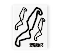 Autocollant Circuit d'Assen 10x12cm