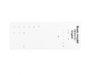 Autocollant Clavier PVC Imperméable, Portugais du Brésil | Surface adhésive claire, Sticker clavier clair, Rédaction académique, Pour