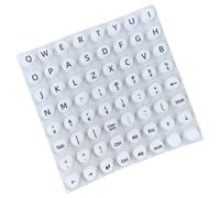 Autocollant clavier surélevé - PVC 1,2x0,75cm | Couverture de clavier à ongles longs, améliorée | Autocollants à bulles ergonomiques | Autocollants antidérapants pour claviers, pour jeux sur ordinateu