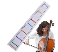 Autocollant clavier touches | Étiquette adhésive de clavier d'étiquette adhésive pour débutants d'entraînement pour la pratique du violoncelle | Étiquette de décalque de position des guides