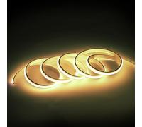 Autocollant COB Bandeau LED 220V 3 Meters Blanc Chaud sans Transformateur | 3M LED Ruban , IP67 Waterproof Bande LED Haute Luminosité , 220 Volt Band LED , Adhesive Stripe Lighting