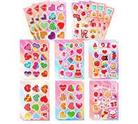 Autocollant Coeur, Gommettes Autocollantes, Autocollants Pour Scrapbooking, 24 Feuilles 318 Pcs, Stickers Décoratifs Pour Saint-Valentin, Ordinateur Portable, Téléphone, Bouteille D'eau, Skateboard