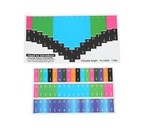 Autocollant coloré échelle Kalimba, autocollants pour touches de Piano à pouce, décoration de notes musicales pour débutants, pratique facile (Piano à pouces universel 17 tons)