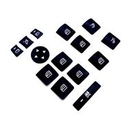Autocollant Commande Compatible Avec Benz Pour 2013-2017 Autocollants Bouton Intérieur Voiture Autocollant Levage Vitre Voiture Ensemble Couvercle Déverrouillage Serrure Porte(14pcs)