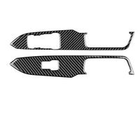 Autocollant Commande Lève-vitre En Fibre Carbone Véritable Souple Pour Ford Pour Mustang 2015-2022 intérieurs(2PCS)
