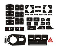 Autocollant Compatible Avec A3 Pour 8P 2004-2008 Autocollants De Réparation Pour Boutons Phares Décoratifs Pour Commutateur Usés Style Automobile