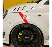 Autocollant compatible avec Fiat 500 Abarth 595 695 Scorpion Tuning (rouge)