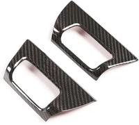 Autocollant console centrale Garniture de cadre sortie d'air latérale pour tableau bord pour Porsche pour Cayenne(Carbon fiber)