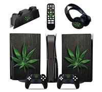 Autocollant Console Pour PS5 Disc Edition & Digital Edition Sticker Vinyl Decal Cover Pour Ps5 Controller & Charging Station & Headset & Media Remote 10235 Revêtement(Digital Edition)