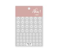 Autocollant Coréen Pour Les Ongles",1 Feuille,Blanc,Nuage,Bleu,3d,Étoile,Lune,Décalcomanie,Pur Crépuscule,Auto-Adhésif,Manucure,Curseur,"Accessoires Re -53 - Type [Aha051]-01