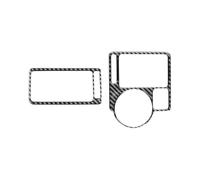 Autocollant Couverture Garniture Grille D'aération Gauche Droite Pour Voiture Pour VW Pour Golf 4 Pour Jetta Pour Bora MK4 R32 GTI 1999-2004(RHD)