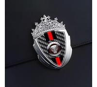 Autocollant Couvrant entièrement Le Logo de l'emblème Avant, Autocollant de Remplacement pour emblème de Voiture,pour Jaguar C-X16、E-Pace.,Silver