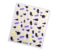 Autocollant d ' art d ' ongles de nœud papillon, autocollants d ' ongles adhésifs 3D autocollants français pour conseils de manucure accessoires de décoration fournitures de décorations d ' art