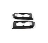 Autocollant D'accessoires D'intérieur De Voiture, Décoratif Couverture Cadre Support Verre Porte Arrière Pour Honda Pour Pilot 2015 - 2022 autocollants(Noir)