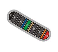 Autocollant d'affichage de la température pour thermomètres - Bandes adhésives pour bouteille - Affichage de la température en degrés - Décoloration