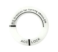 Autocollant d'anneau lumineux automatique, autocollant de remorque de clé fluorescent avec bouton d'accueil, facile à utiliser, autocollant d'anneau lumineux de compatibilité Couvercle de verrouillage