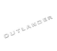 Autocollant d'apparence 3D de voiture ABS 3D Outlander Lettres Logo Sticker Autocollant Tuning Compatible avec Mitsubishi Front Head Hood Décoration Badge Plaque signal Accessoires Autocollant d'appar