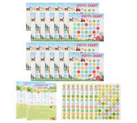 Autocollant D'apprentissage Propreté pour Tout-petits Garçons | Tableau Décoratif en Papier, Facile à Décoller Utiliser, Lot de Deux Feuilles pour Toilettes