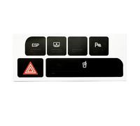 Autocollant d'autoradio Compatible Avec A4 2004 2005 2006 Autocollants Pour Cache-bouton De Clignotant, Porte-gobelet, Autocollants Pour Boutons Intérieurs