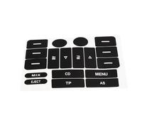 Autocollant d'autoradio Compatible Avec Golf Pour MK5 Pour Passat Autocollant De Réparation De Bouton Avant Noir Mat