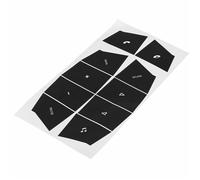 Autocollant d'autoradio Compatible Avec Pour Cayenne 2003 2004 2005 2006 1 Ensemble D'autocollants De Réparation De Bouton Poussoir De Commande De Volant De Voiture