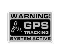 Autocollant d'avertissement de Suivi GPS de Voiture - Paquet de 10, Petit Autocollant de 12,8 × 9 cm pour Les fenêtres du véhicule, Conception étanche et avertit du Suivi GPS, améliore la sécu