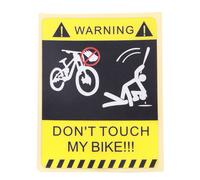 Autocollant D'avertissement De Vélo,Protecteur De Chaîne De Cadre,Film De Protection,Bande De Câble Résistant Aux Rayures,Ne Déplacez Pas À Ma Vélo - Type F