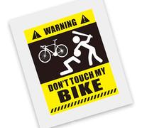 Autocollant D'avertissement De Vélo,Protecteur De Chaîne De Cadre,Film De Protection,Bande De Câble Résistant Aux Rayures,Ne Déplacez Pas À Ma Vélo - Type C