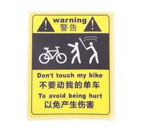 Autocollant D'avertissement De Vélo,Protecteur De Chaîne De Cadre,Film De Protection,Bande De Câble Résistant Aux Rayures,Ne Déplacez Pas À Ma Vélo - Type G