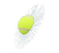 Autocollant de baseball pour voiture, autocollant 3D pour vitre de fenêtre, décalcomanie en verre cassé, autocollant amusant pour pare- de voiture