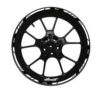 Autocollant de bord de roues Autocollant De Décoration De Roue De Moto Hun, Autocollant Réfléchissant, Protection De Jante Modifiée, Étanche Pour CB 250 400 600 919 1000 R F Hornet Autocollants de rou