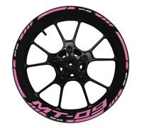 Autocollant De Bord De Roues Autocollants pour Jantes De Moto 17 Pouces pour Yamaha MT09 MT 09 MT-09, Bandes Réfléchissantes pour Moyeux, Kit Complet Autocollants De Roue(Couleur 10)