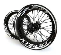 Autocollant De Bord De Roues Kit D'autocollants Réfléchissants pour Jantes De Moto pour Yamaha XT660 XT 660, Ensemble Complet De Décoration Autocollants De Roue(Couleur 11)