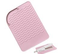 Autocollant de bouclage en silicone, barre de curling, tapis résistant à la chaleur pour boucler le fer, tapis de bou ouverture de tapis résistant à la chaleur pour adoucir les cheveux, adoucir