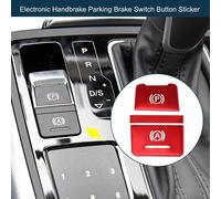 Autocollant De Bouton De Commutateur De Frein À Main Électronique Pour Audi A6 C7 Rs6 S6 A7 Rs7 S7 2012-2018 Console Garniture Intérieure Bouton P A Rouge 1 Ensemble