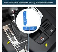 Autocollant De Bouton De Frein š€ Main De Panneau De Levier De Vitesses Pour Audi A3 S3 2014-2020 Console Garniture IntšŠrieure Bouton P A Bleu 1 Ensemble