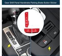 Autocollant De Bouton De Frein š€ Main De Panneau De Levier De Vitesses Pour Audi A3 S3 2014-2020 Console Garniture IntšŠrieure Bouton P A Rouge 1 Ensemble