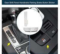 Autocollant De Bouton De Frein š€ Main De Panneau De Levier De Vitesses Pour Audi A3 S3 2014-2020 Console Garniture IntšŠrieure Bouton P A TonalitšŠ Argent 1 Ensemble