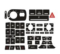 Autocollant de bouton de tableau de bord Compatible Avec A3 Pour 8P 2004 2005 2006 2007 2008 Autocollant De Réparation De Bouton De Lève-vitre