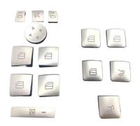 Autocollant de bouton de tableau de bord Compatible Avec Benz Pour Classe-GLK Pour Classe-CLA Pour Classe-C Pour W204 Autocollant De Garniture De Bouton De Lève-vitre De Voiture