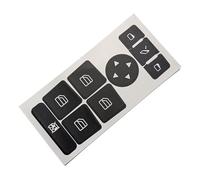 Autocollant de bouton de tableau de bord Compatible Avec Classe-A Pour W176 2013, 2014, 2015-2018 Autocollant De Réparation Pour Bouton De Commande De Lève-vitre Et D'accoudoir De Portière