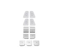 Autocollant de bouton de tableau de bord Compatible Avec Tesla Pour Model-3 2017 2018 2019 2020 2021 2022 2023 Bouton De Lève-vitre Interrupteur De Verrouillage De Porte Couvercle Garniture Patch